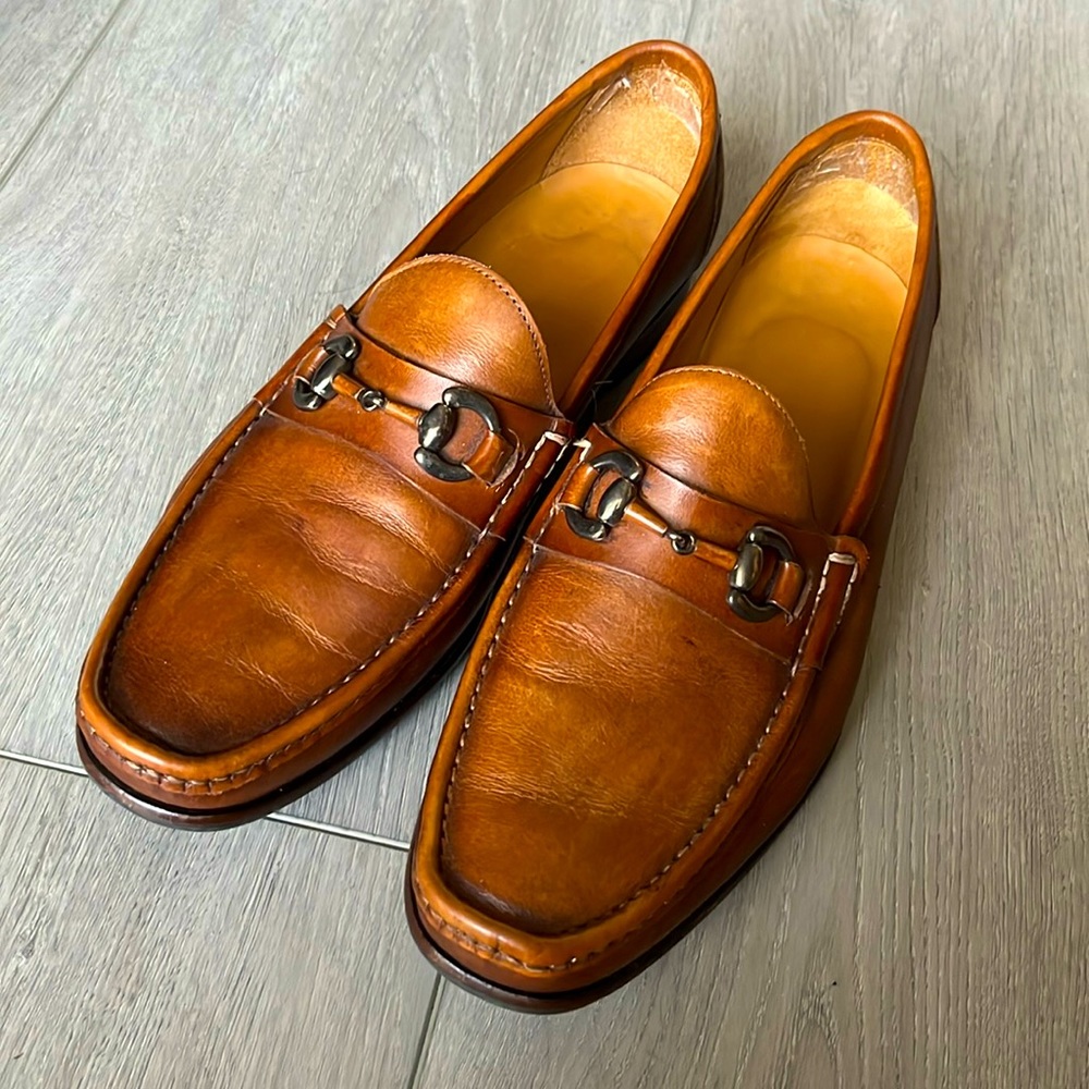 Massimo Matteo brown men’s penny loafers size 9.5